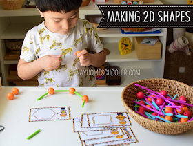 Kindergarten Math Shapes - Making 2D Shapes