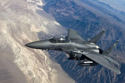 USAF F-15 fighter jet in Afghanistan