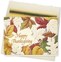 Autumn Thanksgiving Leaves Cards