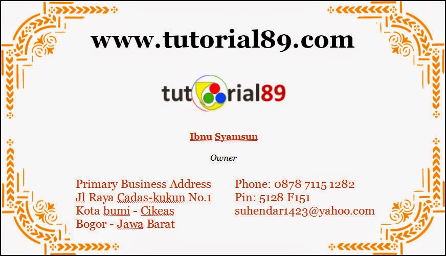 14 contoh desain kartu nama keren siap pakai  Tutorial89