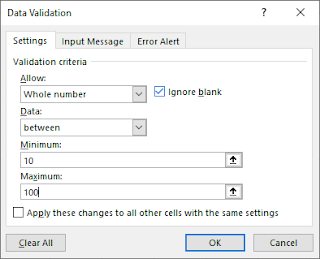 How to use data validation in excel