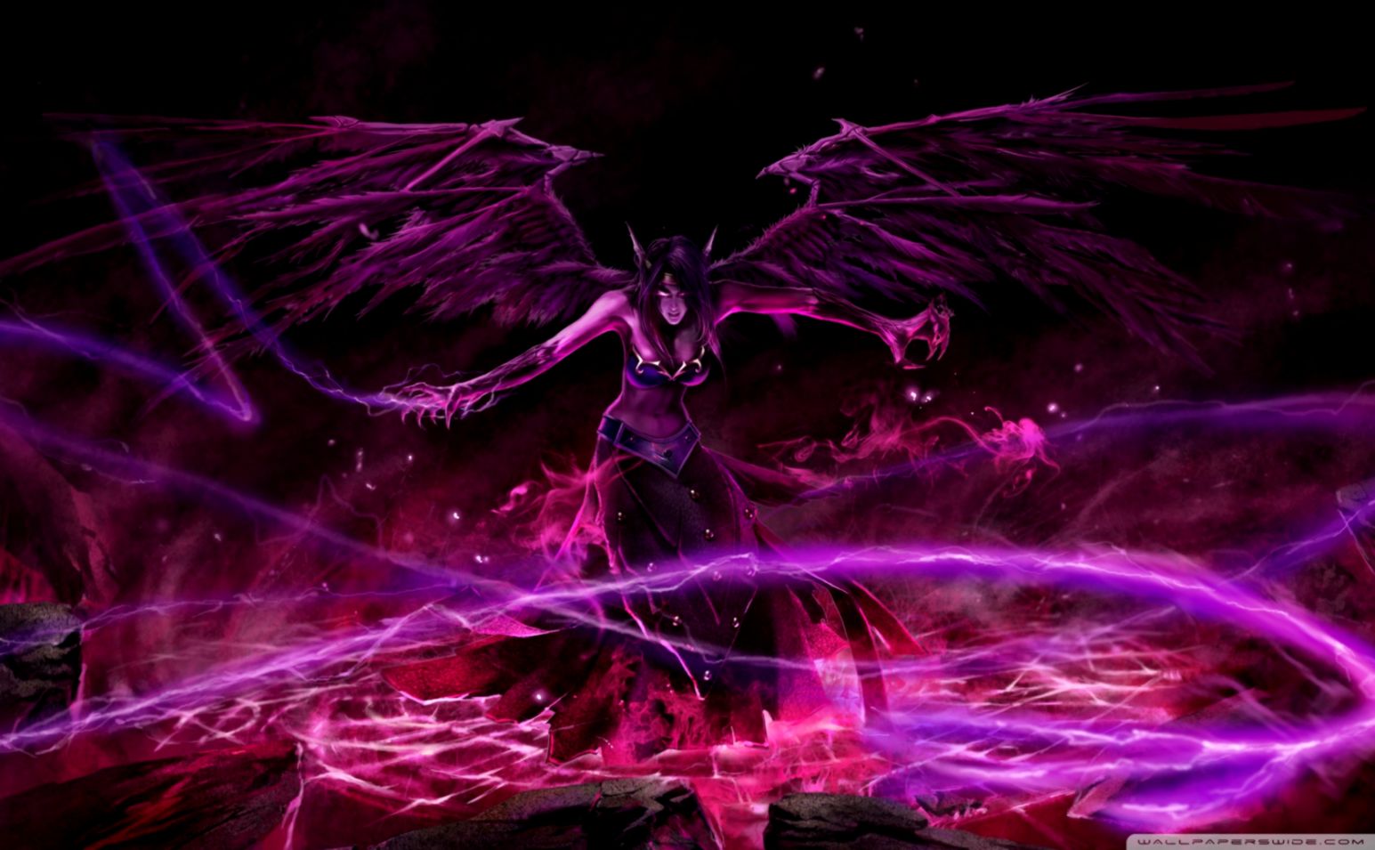 League Of Legends Fallen Angel Morgana Wallpaper One Plus