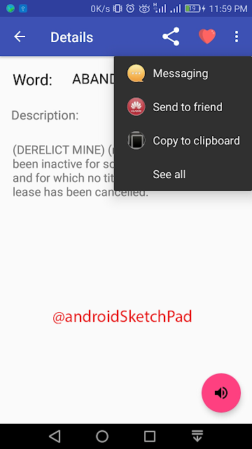 share action provider @android SketchPad