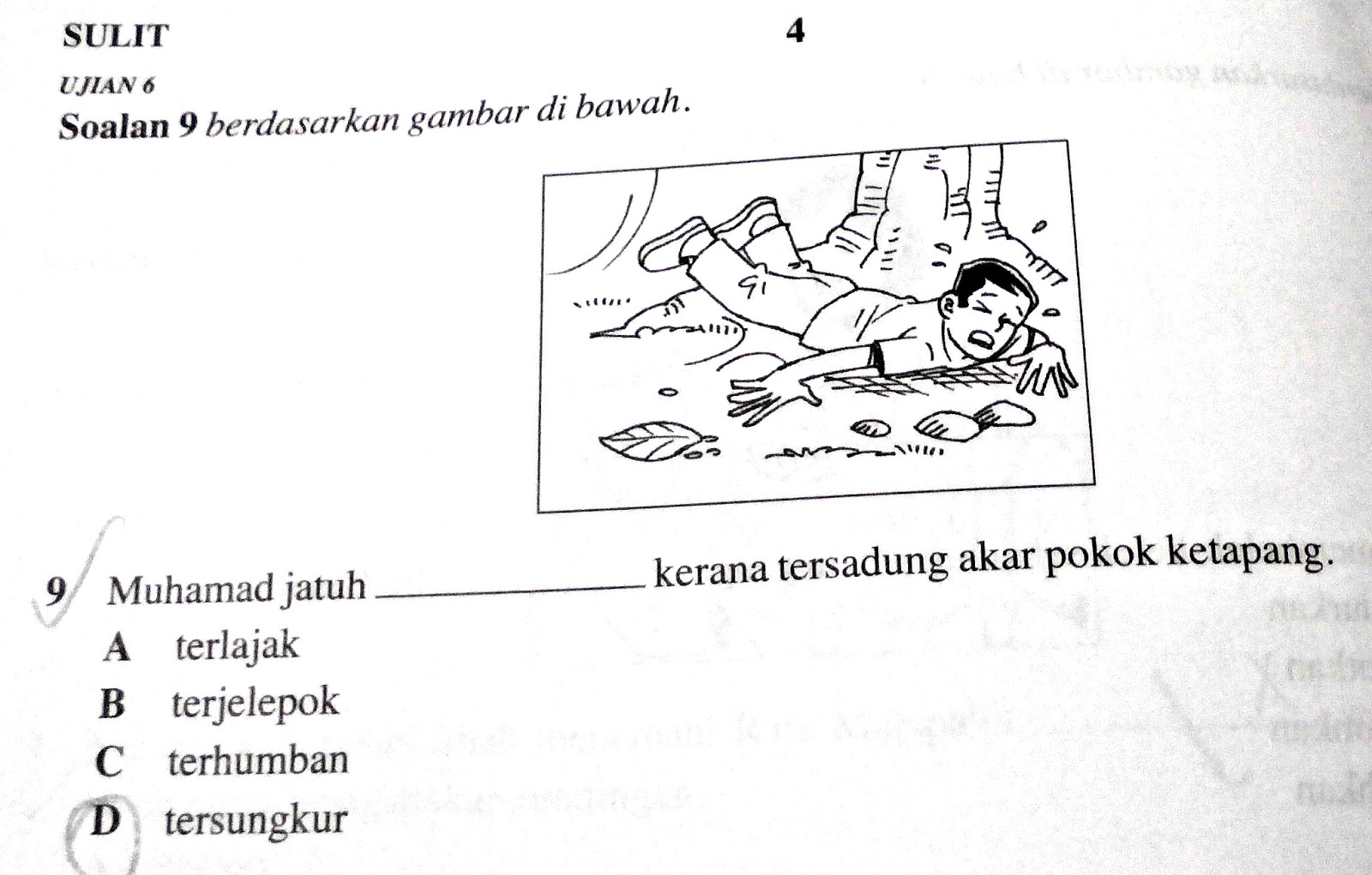 UPSR : Beza Antara Terlentang, Tertiarap, Tersungkur 