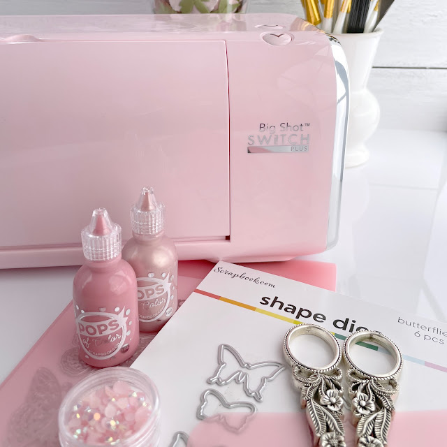 Sizzix and Scrapbook.com cherry blossom pink Switch