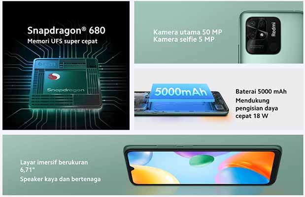 Hp Xiaomi Harga 1 Jutaan, Xiaomi Redmi 10C Spek Snapdragon 680 - Xiaomi Redmi 10C rilis di indonesia dengan harga 1 jutaan, menjadi smartphone entry level yang di umumkan oleh Xiaomi Indonesia
