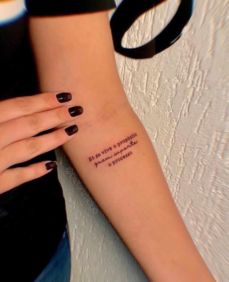 Tattoo  Tatuagem, Frases para tatuagem feminina, Tatuagem braço