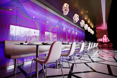 Pop Art Interior Design of Majik Cafe by Karim Rashid