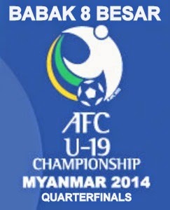 Jadwal Pertandingan Babak 8 Besar Piala Asia U-19 2014 Myanmar