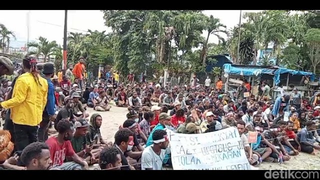 Demo 10 Mei Tolak DOB , Massa Petisi Rakyat Papua di Jayapura Dibubarkan Paksa