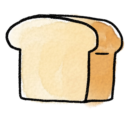 食パン トーストのイラスト ゆるかわいい無料イラスト素材集
