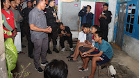 Sat Res Narkoba Polresta Bandarlampung Lakukan Patroli di Kampung Tangguh Bebas Narkoba Kelurahan Sukaraja