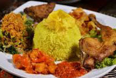 Resep masakan indonesia nasi kuning spesial (istimewa) praktis mudah enak, gurih