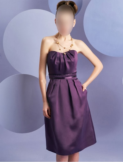 purple bridesmaid dress