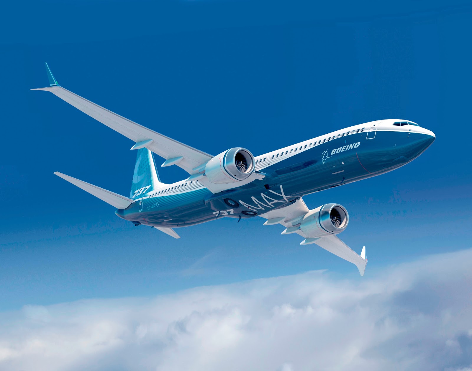 boeing 737 max concept with double winglet aircraft wallpaper boeing ...