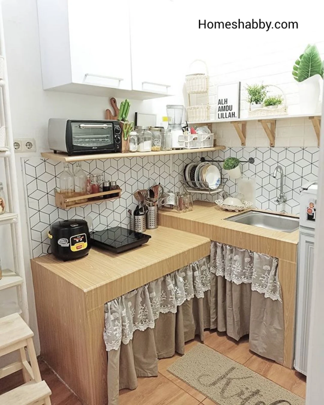 Model dapur sederhana untuk rumah kecil