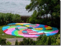 Laguna Gyre-Art piece from plastic bags Virginia Fleck