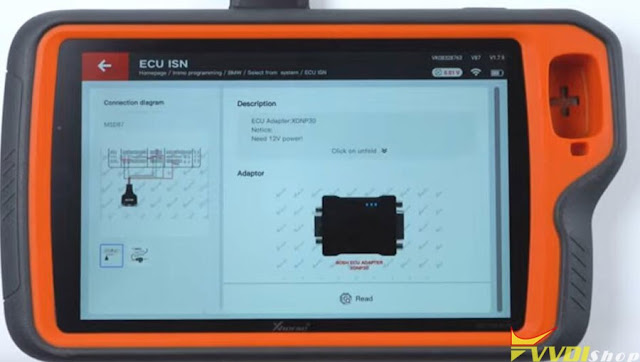 Xhorse VVDI Key Tool Plus Read BMW ISN 5