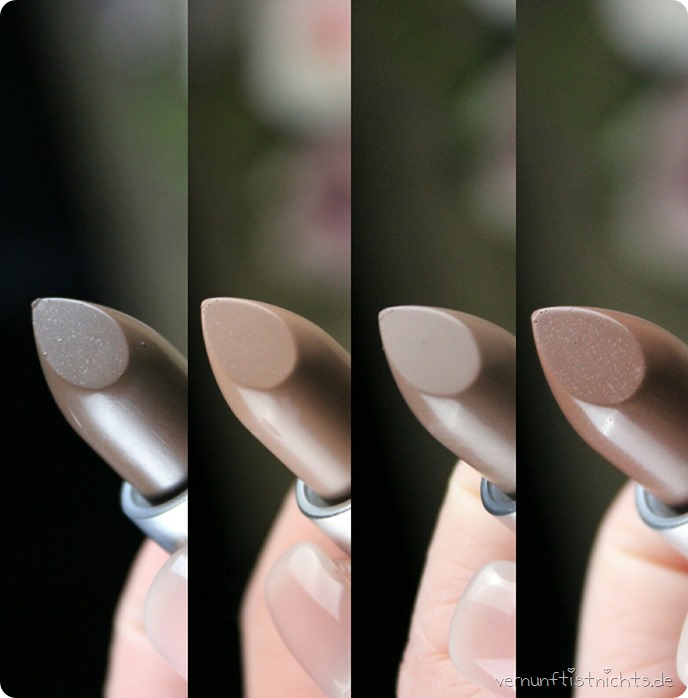 MAC ColorRocker ColourRocker LE Limited Edition Bunnybeams Evening Buzz Digging It Secret # Cold Hard Cash Gritty Girl Mud Wrestler Feeling Fizzy Lipstick Lippenstift Review Swatches Tragebilder zsm1