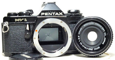Pentax MV1 35mm SLR Film Camera Kit #129