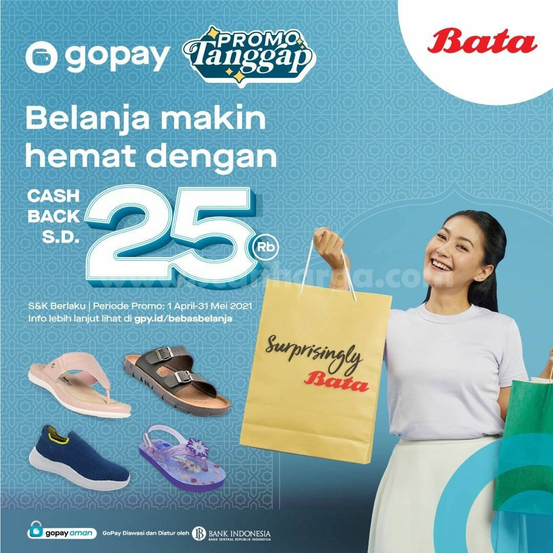 BATA Promo Tanggap GOPAY Cashback hingga 25%