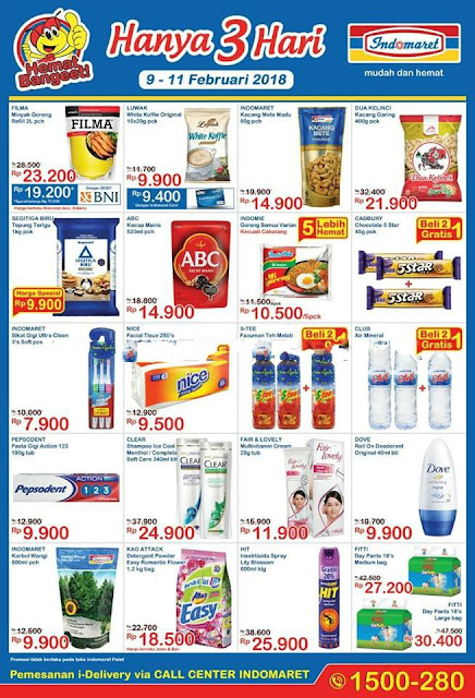 Katalog INDOMARET Promo JSM INDOMARET Akhir Pekan Periode 09 - 11 Februari 2018