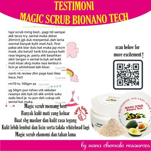 Glimmerz skincare / Magic scrub bio nano tech