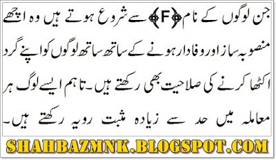  F Name Meaning In Urdu And Definition