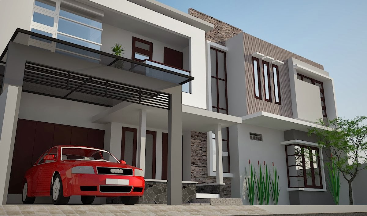 Rumah Griya Minimalis Desain Taman 