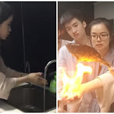 Wow Office Lady Sets Fire On Her Hands To Cook Fish Cloud Server