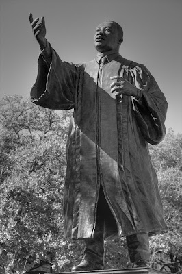 Martin Luther King, Jr. statue on The University of Texas at Austin campus. ©2007 Chris W. Johnson.