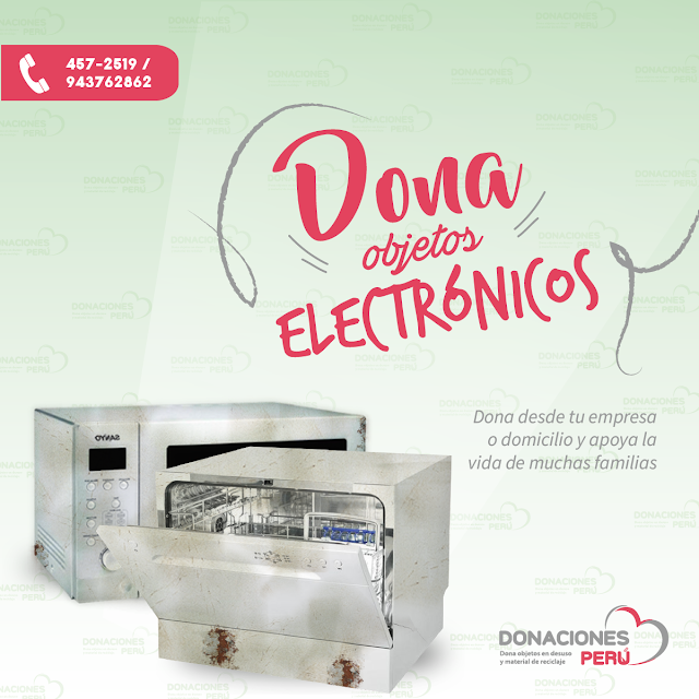 Dona objetos electrónicos