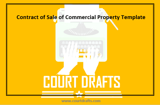 Contract of Sale of Commercial Property Template
