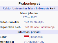 Profil Prabuningrat - Rektor Universitas Islam Indonesia ke-4