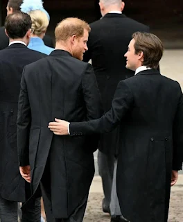 Prince Harry attends his father's Coronation