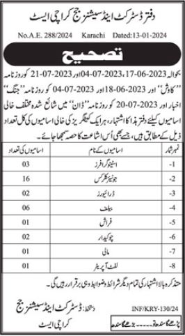 District & Session Judge Clerk Jobs Karachi West 2024