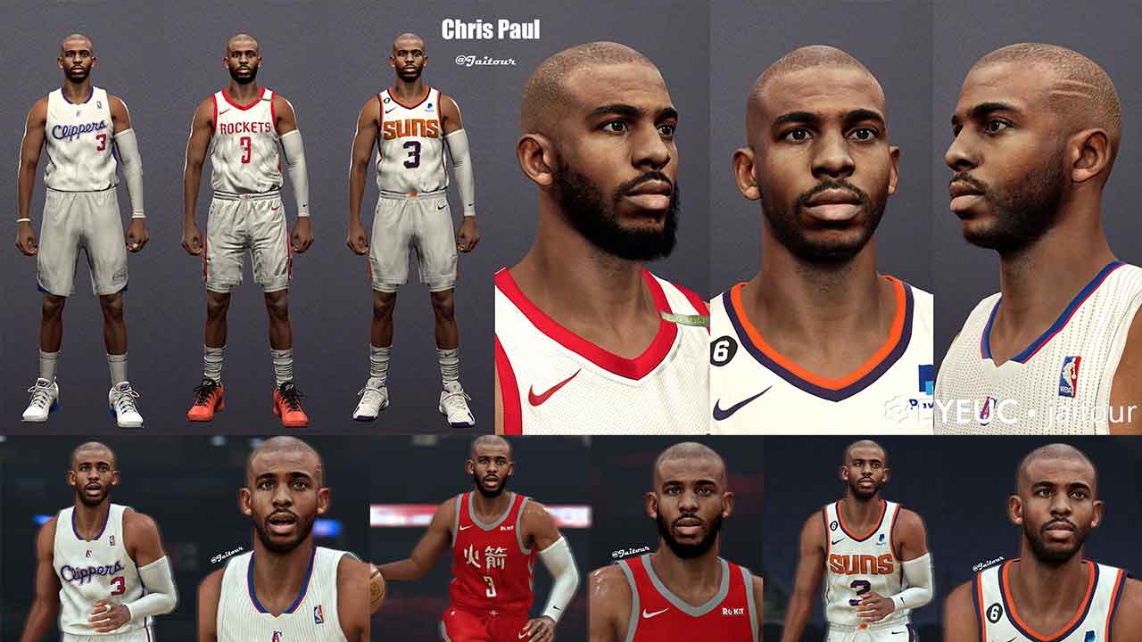 NBA 2K23 Chris Paul Cyberface