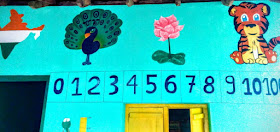 National colors, bird, flower and animal at Kindergarten School