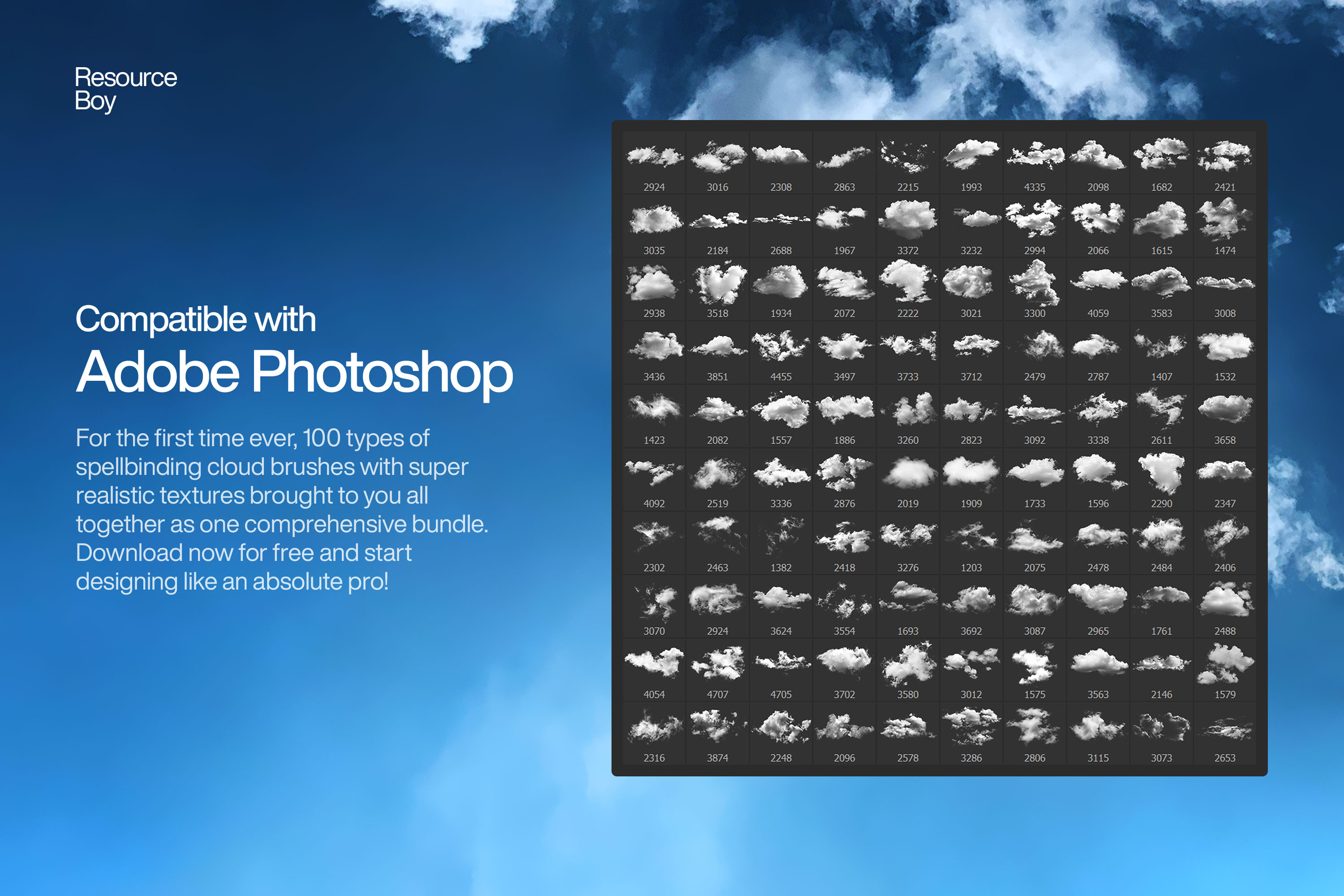 Download Free Cloud Photoshop Brushes