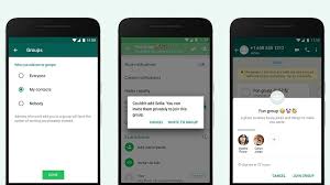 WhatsApp privacy and invite setting can help you