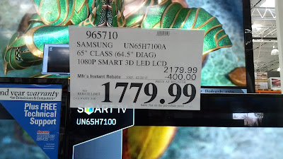 Samsung UN65H7100A 65inch 3D televsion at Costco