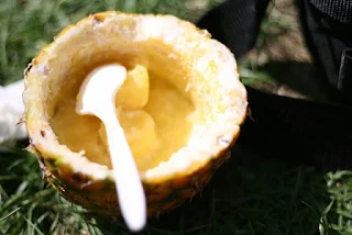 crème glacée  à l'ananas