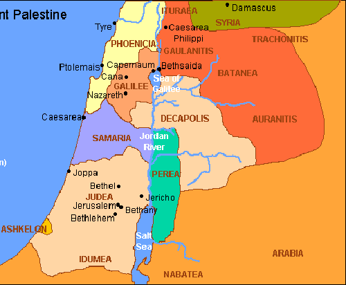 Map courtesy of Koret Communications LTD. Jerusalem