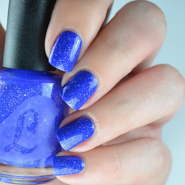 blue nail polish swatch