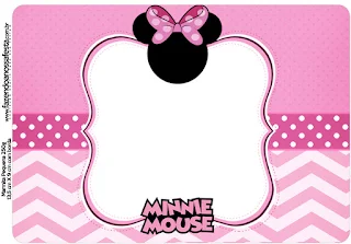 Coqueta Minnie en Rosa: Etiquetas para Candy Bar para Imprimir Gratis. 