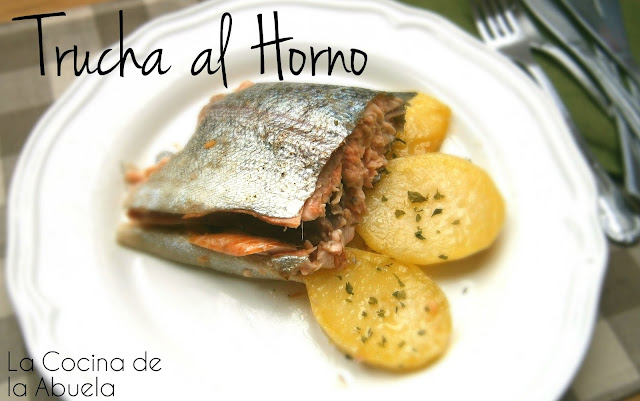  Trucha al horno. Asalmonada.