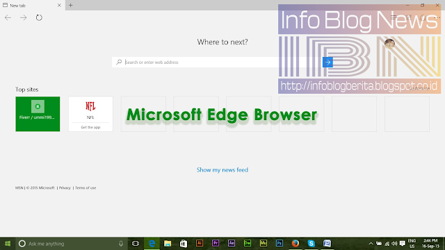 Cara RESET Microsoft Edge di Windows 10