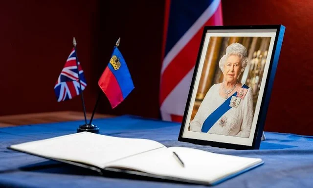 The British Ambassador to Liechtenstein, Jane Owen and Hereditary Prince Alois and Hereditary Princess Sophie