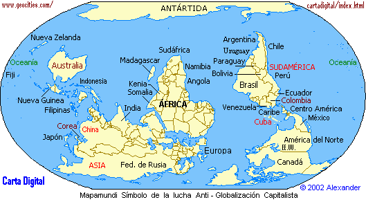 mapa del mundo. Otros mapas son posibles