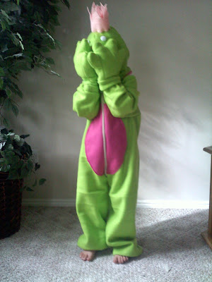 Princess and the Frog Costume made from Fleece